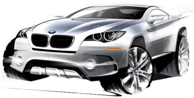 
Quelques dessins du concept car BMW Concept X6 ActiveHybrid.
 